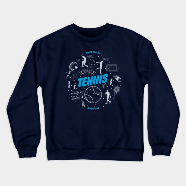 Tennis Crewneck Sweatshirt by slawisa